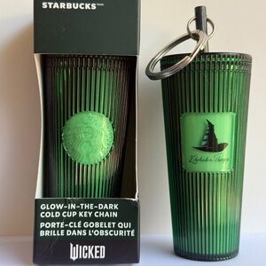 Starbucks Glow-in-the-Dark Green Key Chain